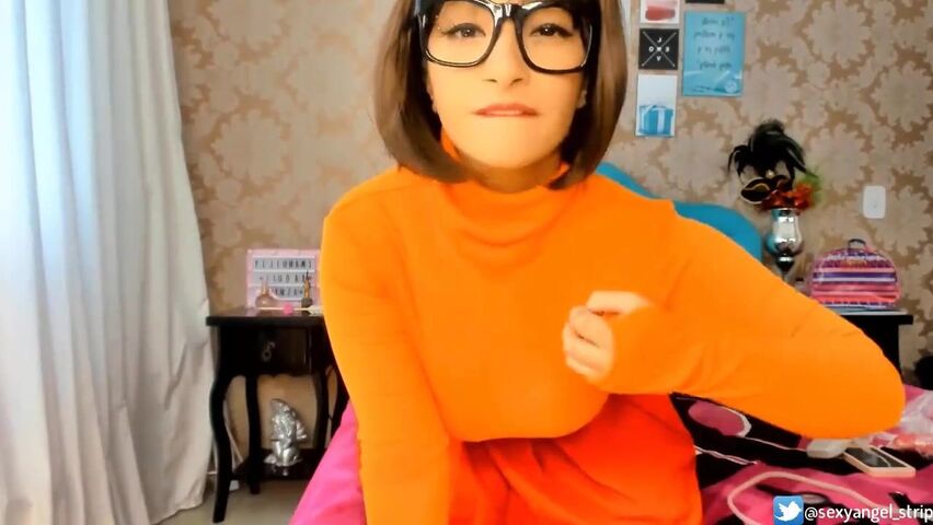 Cosplay Babe Velma Scooby Doo Joi Jerk Off Instruction Punheta Guiada Bbc