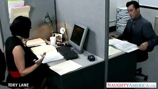 Brunette Office Babe Tory Lane Fucking