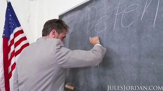 Jules Jordan - Jill Kassidy Naughty School Girl Gets The D In Detention