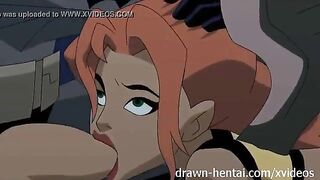 Justice League Hentai - Two Chicks For Batman Dick