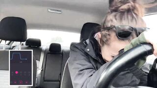 Lush Control In Tims Drive Thru + Mall And Cumming Hard!