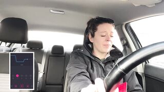 Lush Control In Tims Drive Thru + Mall And Cumming Hard!