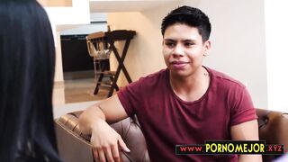 Big Ass Step Mom Motivating The Son.