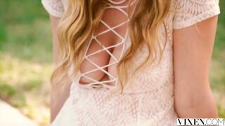 Vixen Kendra Sunderland And Blair Williams Share A Cock