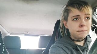 In Public With Vibrator And Having An Orgasm While Driving