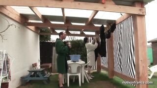 Dirty Young Amateur Brunette Ass Fucked Outdoor