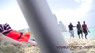 Voyeurchamp.com - Exhibitionist Wife Mrs Ginary Nude Beach!