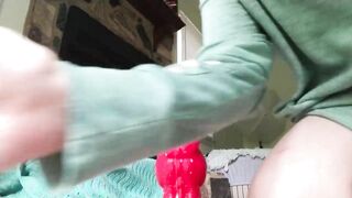 Celebrating 3 Million Views With Huge Bad Dragon & Multiple Creampies