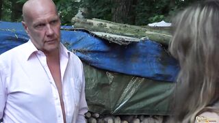 Grandpa And 2 Young Girls Caught And Fucked In Old Young