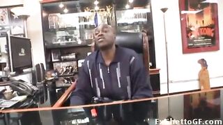 Black Babe Doing Porn Casting