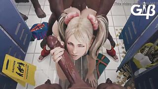 Hentai Cutie Banged By Multiple Cocks