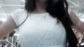 Two Lesbian Girls Having Public Fun At Walmart Part 1