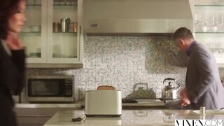 Vixen Naughty Mistress Loves Teasing Her Man In Front Of His