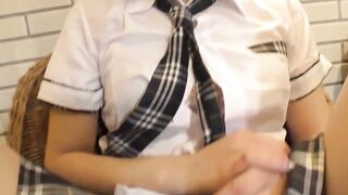 Playing With Schoolgirl Pussy