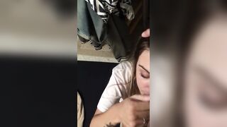 Slutty Step Sister Gets Black Mailed Into Face Fuck