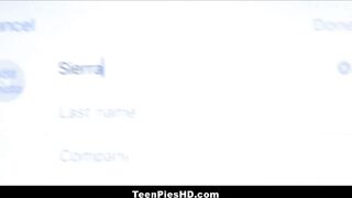 Hot Teen Stepdaughter Tricks Daddy Gets Creampie