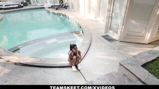 Exxxtrasmall - Cute Petite Teen Fucked By Two Huge Cocks