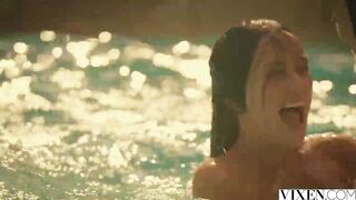 Vixen Riley & Megan Fuck Neighbour In A Daring Threesome