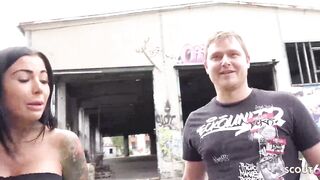 German Scout - Tattoo Model Snowwhite Talk To Fuck At Real Street Casting