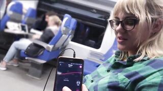 Remote Control My Orgasm In The Train
