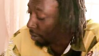 Fatty Ebony Getting Rasta Cock