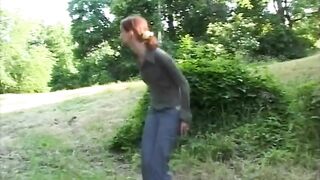 Sexy Kinky Skinny Teen Outdoor Power Piss