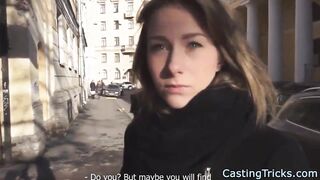 Fake Casting With A Real Russian Teen