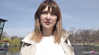German Scout - Deep Anal Sex For Floppy Tits Teen Kristin At Street Casting