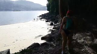 I Fuck My Cousin's Big Ass On The Beach