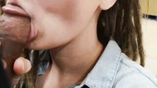 Real Risky Public Blowjob, Flashing & Sex, Cum Too Quick! -ellakai