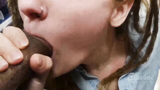 Real Risky Public Blowjob, Flashing & Sex, Cum Too Quick! -ellakai