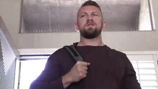 Popular Hairy Hunk Makes Hot Petite Red Head Whore Cum On His Big Cock