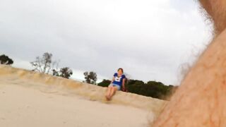 Beach Flash She Watch And Talk