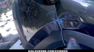 Sislovesme - Stepbro Gets Cheered Up By Stepsis Pussy