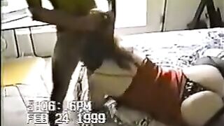 Amateur Mary Creams On Black Dick While Hubby Films