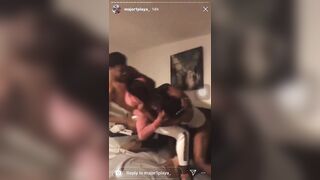 Ebony Caught Fucking Her Friend Nigga They Trow Down