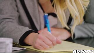 Vixen Two Hot College Teens Fuck Their Ta For Grades