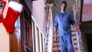 Christmas Sex In Red Lingerie With A Busty Blonde