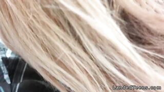 Teen With Big Boobs Fucked And Cummed In Car Pov