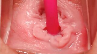 Extremely Close Up Of A Cumming Pussy