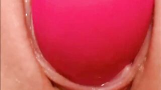 Extremely Close Up Of A Cumming Pussy