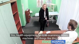 Fakehospital Sexy Blonde Saleswoman Gets Fucked On The Doctors Desk To Secure An Order