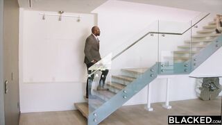 Blacked Girlfriend Pays Her Boyfriends Debt By Fucking Two B