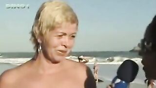 Real Nude Beach Brazilian Tv Report - Mulher Melao