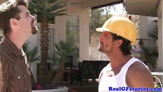 Raven Housewife Gang Banged By The Pool