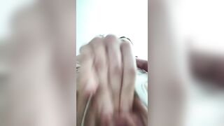Skinny Girl Masturbating Hard. Anal Fisting. Closeup.