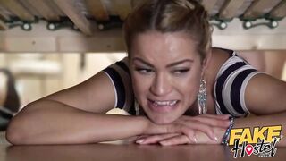 Fake Hostel Two Hot Girls Get Stuck Under A Bunk Bed