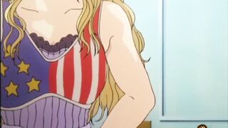 Nerd Gets Dick Between Busty Babes Tits - Boobalicious - Hentai.xxx