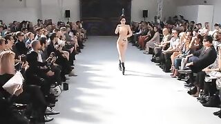 Sexy Nude In Public Catwalk Model Fashion Show