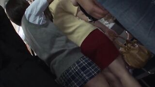 Asian Schoolgirl Lesbian And Teacher On Public Bus